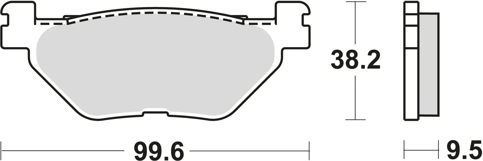 Trw remblokken mcb 731 brake pads sinter mcb 731 sh