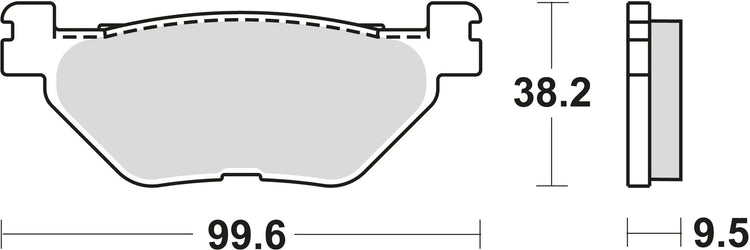 Trw remblokken mcb 731 brake pads sinter mcb 731 sh