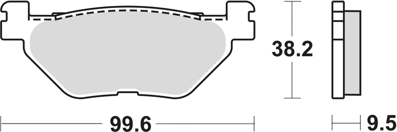Trw remblokken mcb 731 brake pads sinter mcb 731 sh