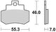 Trw remblokken mcb 733 brake pads organ. mcb 733