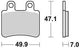 Trw remblokken mcb 735 brake pads organ. mcb 735