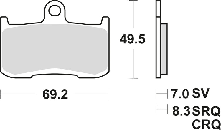 Trw remblokken mcb 737 brake pads sinter mcb 737 sv