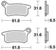 Trw remblokken mcb 740 brake pads sinter mcb 740 si