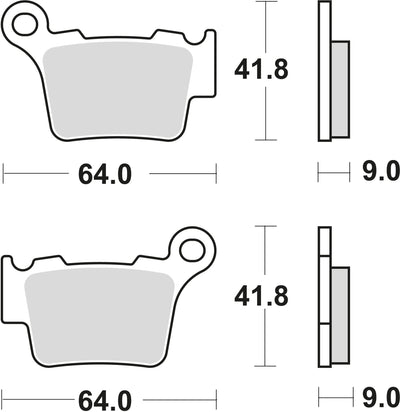 Trw remblokken mcb 743 brake pads sinter mcb 743 rsi
