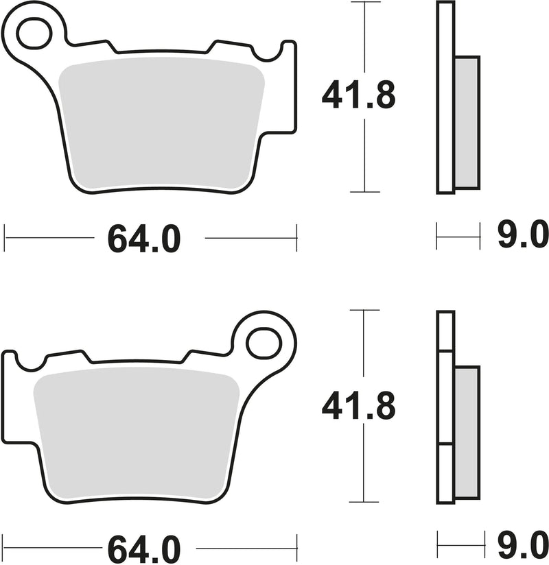 Trw remblokken mcb 743 brake pads sinter mcb 743 rsi