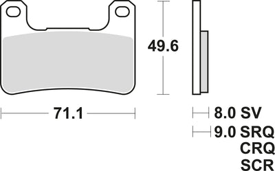 Trw remblokken mcb 752 brake pads carbon mcb 752 crq