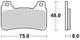 Trw remblokken mcb 755 brake pads carbon mcb 755 crq