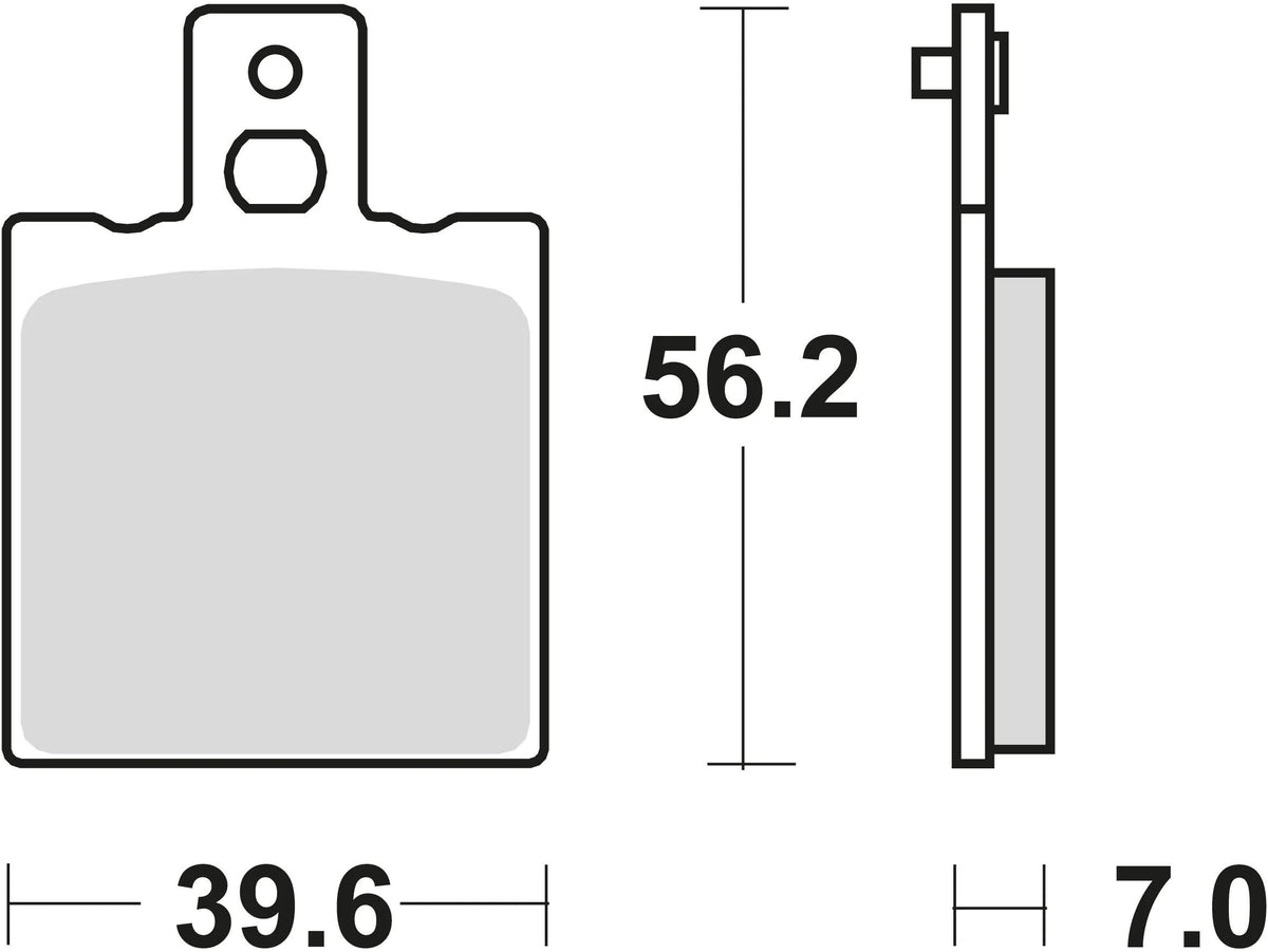 Trw remblokken mcb 75 brake pads organ. mcb 75 rq