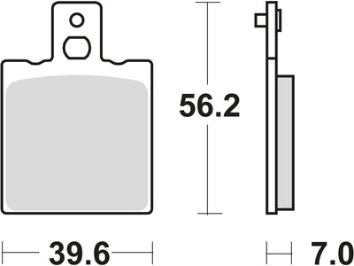 Trw remblokken mcb 75 brake pads organ. mcb 75 rq