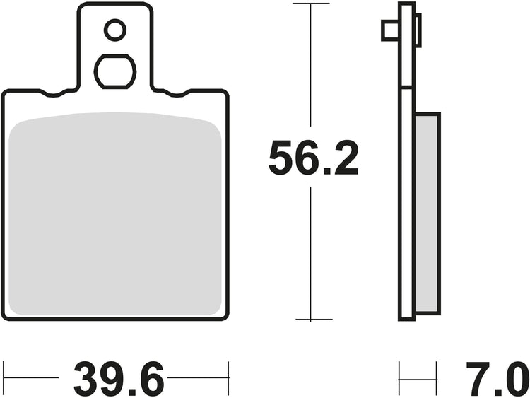 Trw remblokken mcb 75 brake pads organ. mcb 75 rq
