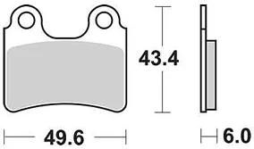 Trw remblokken mcb 766 brake pads organ. mcb 766
