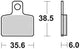 Trw remblokken mcb 767 brake pads organ. mcb 767