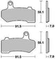 Trw remblokken mcb 781 brake pads sinter mcb 781 sv