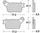 Trw remblokken mcb 784 brake pads sinter mcb 784 sh