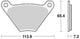 Trw remblokken mcb 97 brake pads organ. mcb 97
