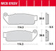 Trw remblokken mcb 876 brake pads sinter mcb 876sv