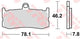 Trw remblokken mcb816 brake pads sinter mcb 816 trq