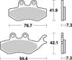 Trw remblokken mcb 796 brake pads organ. mcb 796