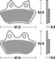 Trw remblokken mcb 799 brake pads sinter mcb 799 sh
