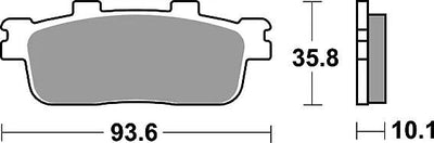Trw remblokken mcb 800 brake pads organ. mcb 800
