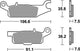 Trw remblokken mcb 801 brake pads sinter mcb 801 si