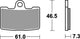 Trw remblokken mcb 810 brake pads sinter mcb 810 sv