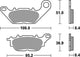 Trw remblokken mcb 812 brake pads organ. mcb 812