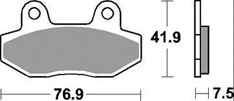 Trw remblokken mcb 822 brake pads organ. mcb 822