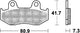 Trw remblokken mcb 534 brake pads organ. mcb534srm