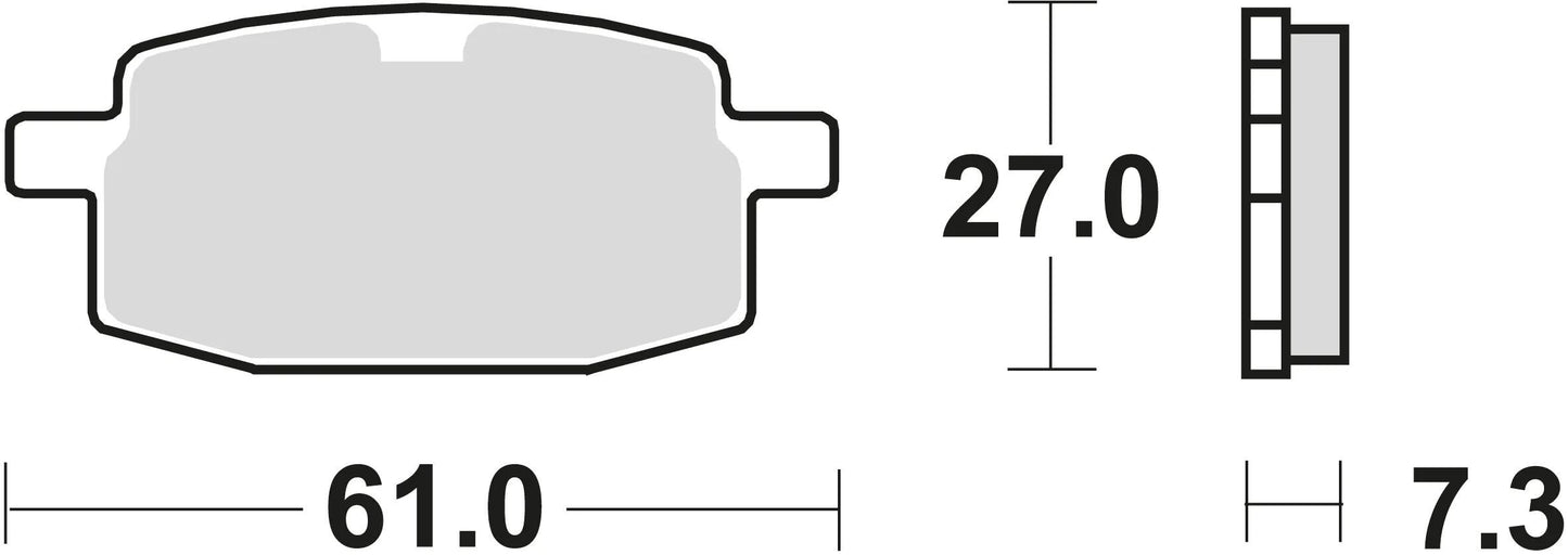 Trw remblokken mcb 590 brake pads organ. mcb590ec