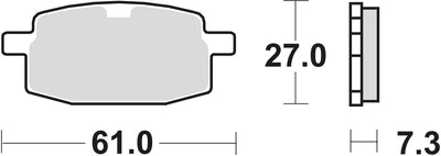 Trw remblokken mcb 590 brake pads organ. mcb590ec