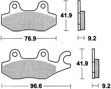 Trw remblokken mcb 663 brake pads organ. mcb663ec