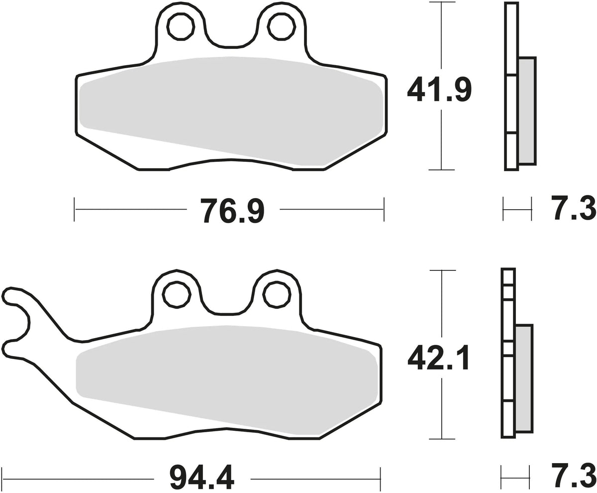 Trw remblokken mcb 664 brake pads organ. mcb664ec
