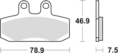 Trw remblokken mcb 673 brake pads organ. mcb673ec