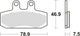 Trw remblokken mcb 673 brake pads organ. mcb673ec