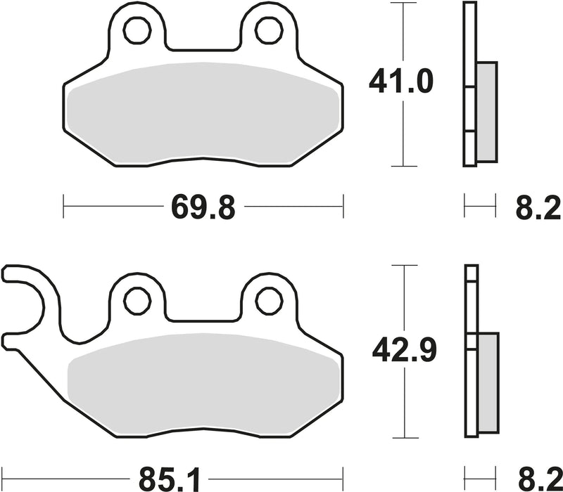 Trw remblokken mcb 684 brake pads organ. mcb684ec