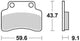 Trw remblokken mcb 694 brake pads organ. mcb694ec