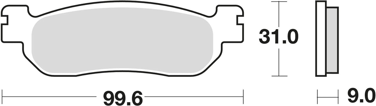 Trw remblokken mcb 699 brake pads sinter mcb699srm