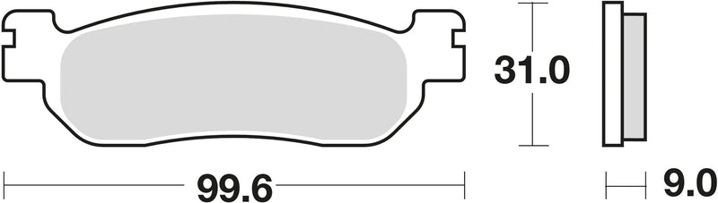 Trw remblokken mcb 699 brake pads sinter mcb699srm