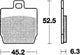Trw remblokken mcb 701 brake pads organ. mcb701ec