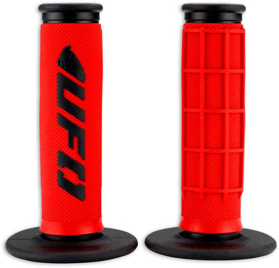 Ufo plast griffgummi challenger rubber grip pair ufo black red