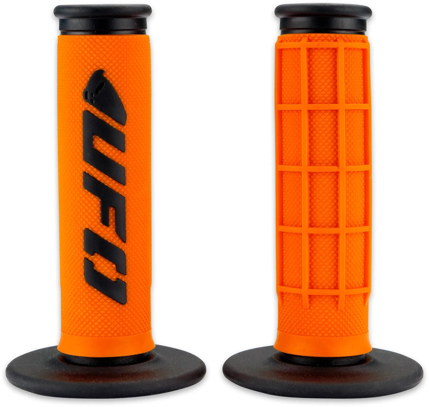Ufo plast griffgummi challenger rubber grip pair ufo black orange