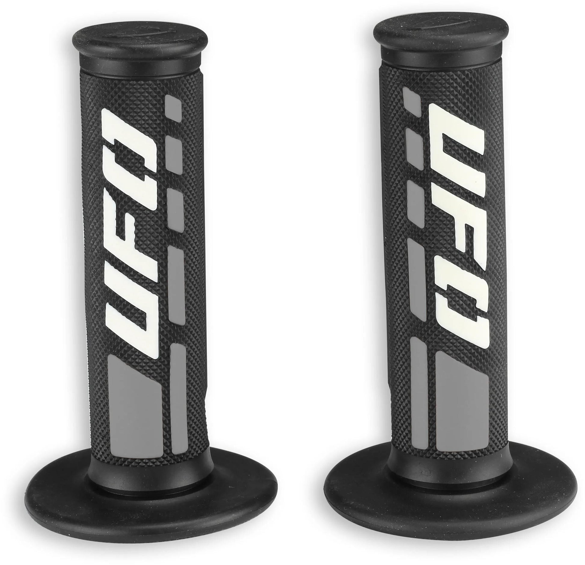 Ufo plast griffgummi trax rubber grip pair ufo black white grey