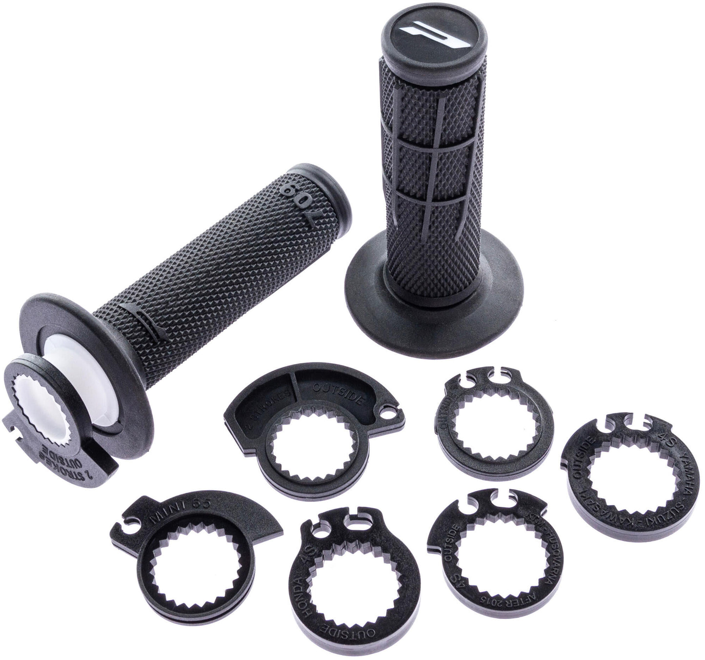 Progrip rubber handvat 709 scs throttle grip scs sw 115mm closed