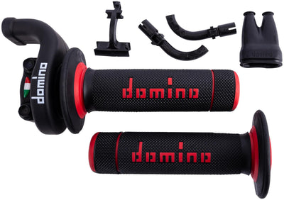 Domino gasdraaigreep armatuur kre03 throttle grips alu sw 2-pull w.rubber a0