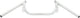 Tommaselli stuur condor plus handlebar steel chr 22mm ver.condor