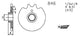 Esjot aandrijfrondsel 0846 sprocket 415 11z standard