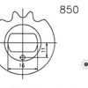 Esjot aandrijfrondsel 0850 sprocket 415 14z standard