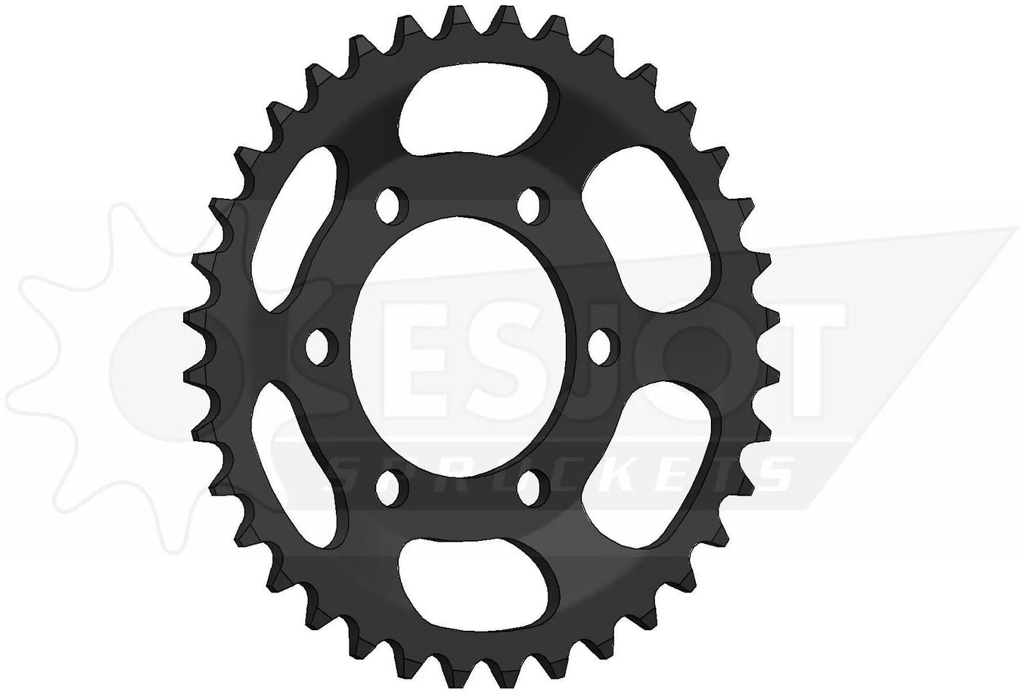 Esjot achtertandwiel 0835 chain wheel 415 38z steel black