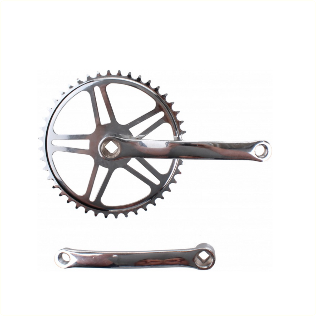 Falkx steal crankstel 44t zilver